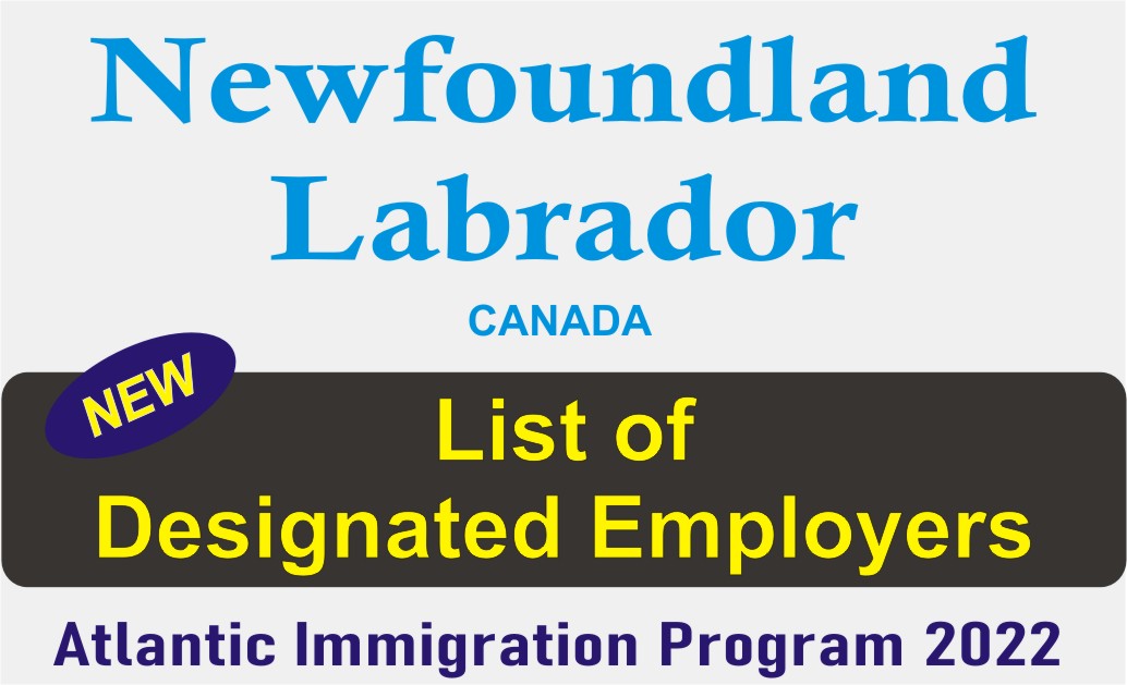 designated employers of newfoundland and labrador AIP