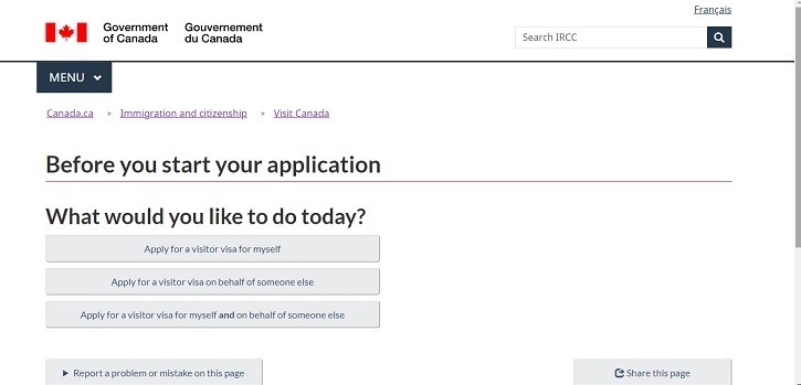 canada visit visa apply online