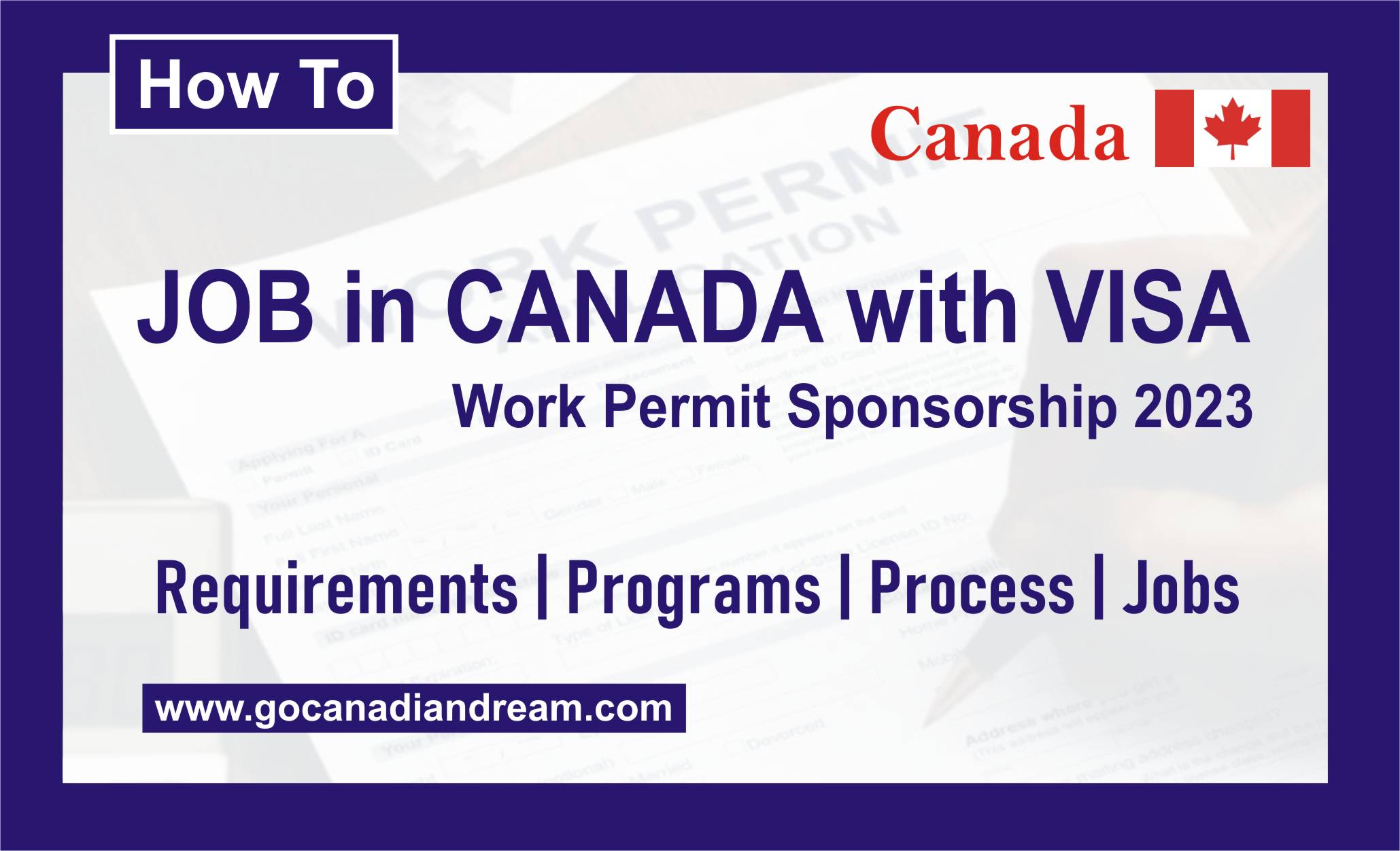 job in canada with visa