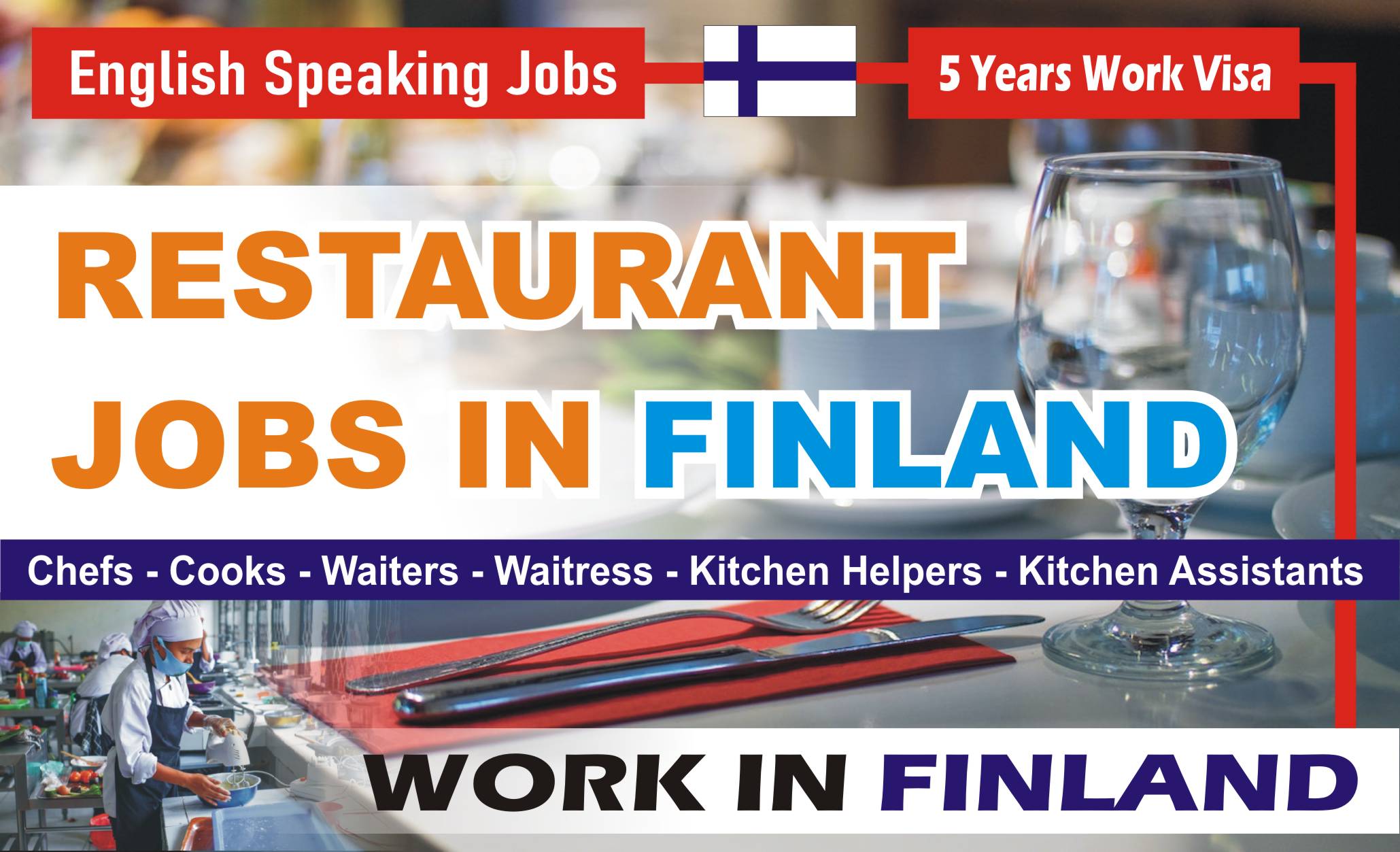 Restaurant jobs in Finland for Foreigners